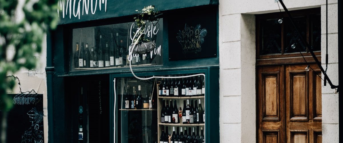 Curated wine bottles